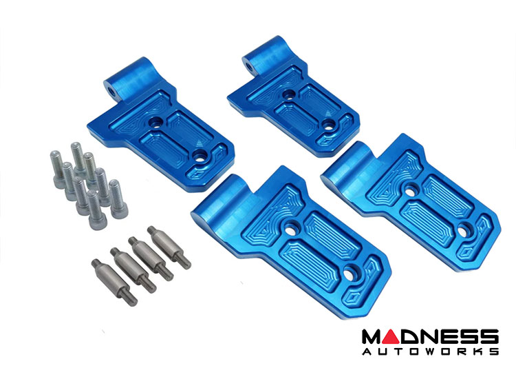 Jeep Wrangler JL Billet Door Hinges - Aluminum - Blue